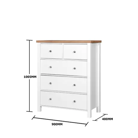 Buy Modern Chest of Drawers: Astbury 2+3 Drawer, 7 from Furnituretta