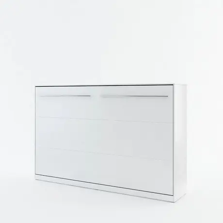Buy CP-05 Horizontal Wall Bed Concept 120cm with Over Bed Unit White Matt, Colour: White Matt, Size: 120 x 200cm, Item Width: 215, 5 from Furnituretta