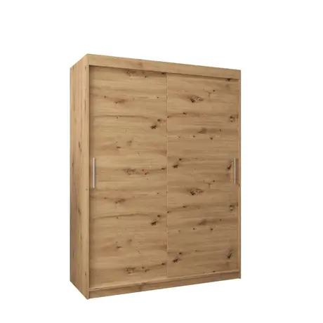 Buy Tokyo Sliding Door Wardrobe Oak Artisan 150cm, Colour: Oak Artisan, Item Width: 150, 5 from Furnituretta