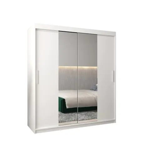 Buy Tokyo I Sliding Door Wardrobe White 180cm, Colour: White, Item Width: 180, 5 from Furnituretta