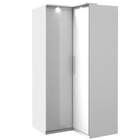 Buy Optima 16 Corner Wardrobe White, Colour: White, Item Width: 109, 2 from Furnituretta