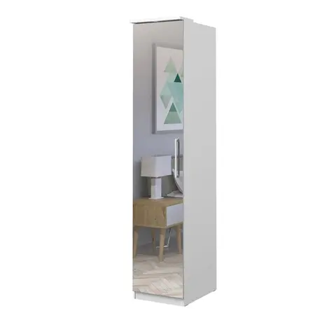 Buy Optima 57 - Hinged Door Wardrobe White, Colour: White, Item Width: 45, 2 from Furnituretta