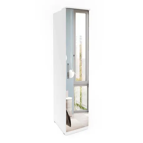 Buy Optima 57 - Hinged Door Wardrobe White, Colour: White, Item Width: 45 from Furnituretta