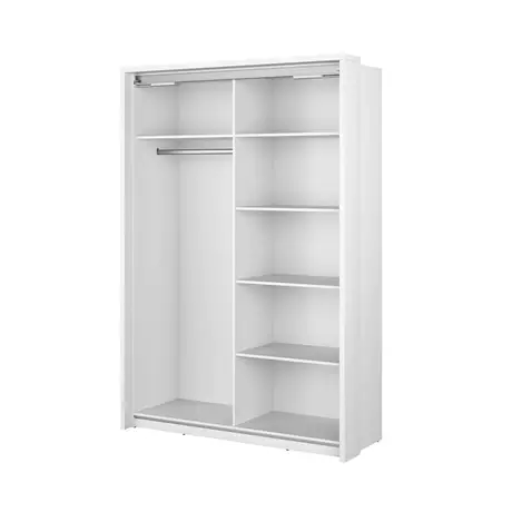 Buy Arti 21 - 2 Sliding Door Wardrobe White Matt 160cm, Colour: White Matt, Item Width: 160, 6 from Furnituretta