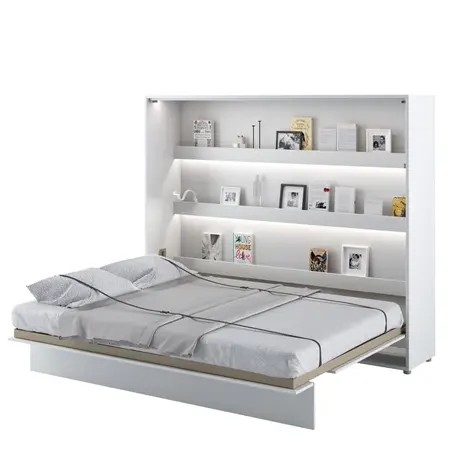 Buy BC-14 Horizontal Wall Bed Concept White Matt 160cm, Colour: White Matt, Size: 160 x 200cm from Furnituretta