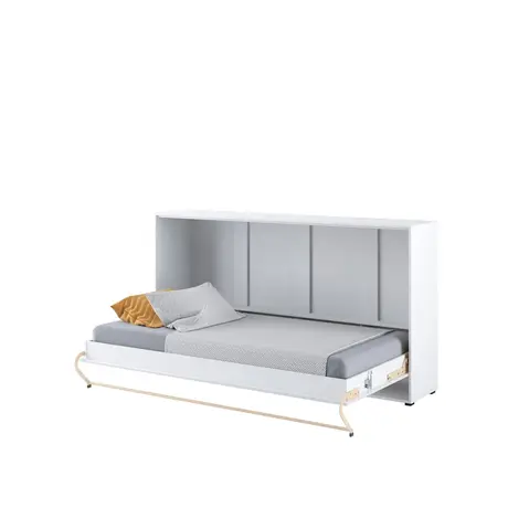 Buy CP-06 Horizontal Wall Bed Concept 90cm with Over Bed Unit White Matt, Colour: White Matt, Size: 90 x 200cm, Item Width: 215, 5 from Furnituretta