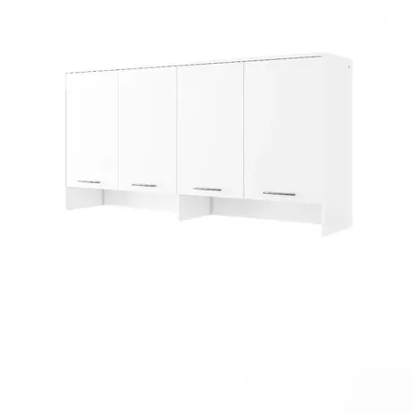Buy CP-06 Horizontal Wall Bed Concept 90cm with Over Bed Unit White Matt, Colour: White Matt, Size: 90 x 200cm, Item Width: 215, 6 from Furnituretta