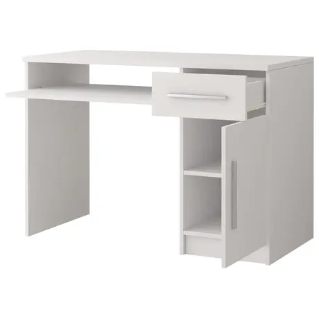 Buy Omega OM-08 Computer Desk White Matt 110cm, Colour: White Matt, Item Width: 110, 8 from Furnituretta