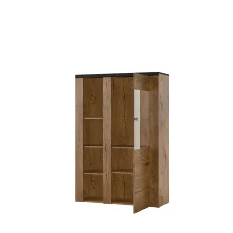 Buy Larona 44 Sideboard Display Cabinet Oak Satin, Colour: Oak Satin, Item Width: 100, 5 from Furnituretta