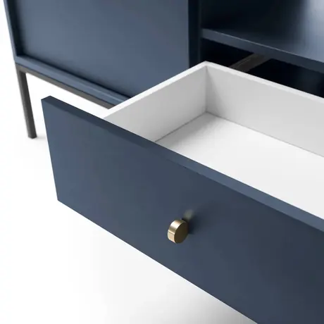Buy Mono TV Cabinet Navy, Colour: Navy, Item Width: 154, 5 from Furnituretta