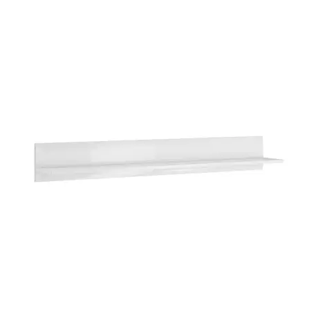 Buy Tulsa 02 Wall Shelf White Gloss 180cm, Colour: White Gloss, Item Width: 180, 4 from Furnituretta