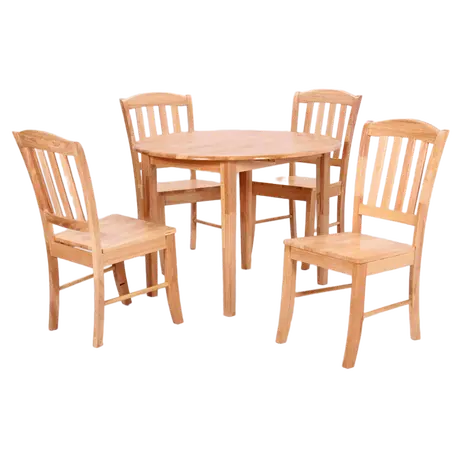 Buy Southall Dropleaf Dining Set – Natural Finish (4-Seater) from Furnituretta