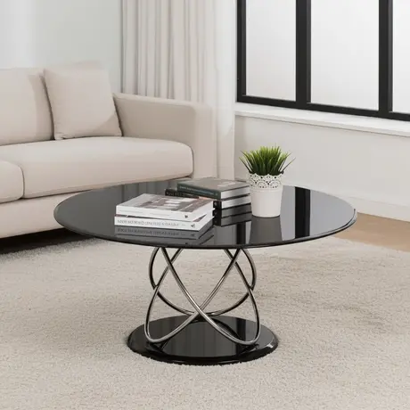 Buy Eclipse Coffee Table – Black High Gloss Finish from Furnituretta