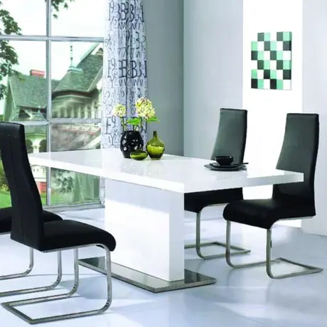 Buy Chaffee Dining Table White High Gloss from Furnituretta