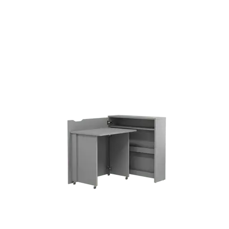 Buy Work Concept Slim Convertible Hidden Desk Grey 90cm, Colour: Grey, Side: Left, Item Width: 90 from Furnituretta