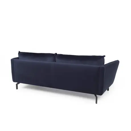 Buy Elford 3-Seater Fabric Sofa Navy, Colour: Navy, 4 from Furnituretta