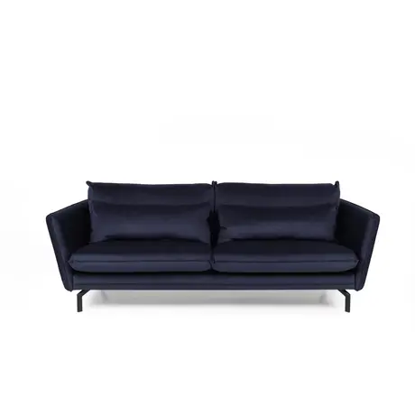 Buy Elford 3-Seater Fabric Sofa Navy, Colour: Navy, 3 from Furnituretta
