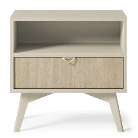 Buy Forest Bedside Table Beige 54cm, Colour: Beige, Item Width: 54 from Furnituretta