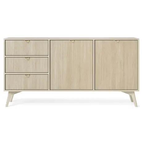 Buy Forest Large Sideboard Cabinet Beige 158cm, Colour: Beige, Item Width: 158, 3 from Furnituretta