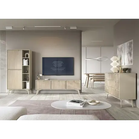 Buy Forest Bedside Table Beige 54cm, Colour: Beige, Item Width: 54, 10 from Furnituretta