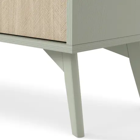 Buy Forest Bedside Table Green 54cm, Colour: Green, Item Width: 54, 7 from Furnituretta