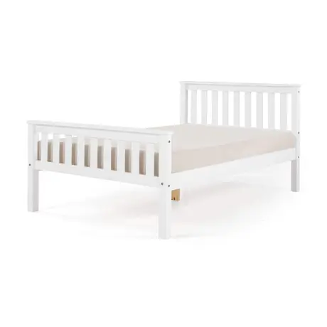 Buy Manila HFE Pine Bed King Size White, Colour: White, Size: King Size from Furnituretta
