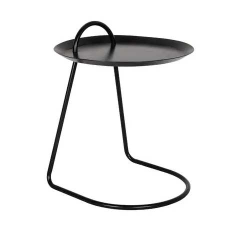 Buy Monroe Metal Lamp Table Black from Furnituretta
