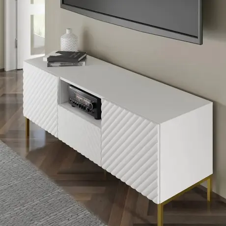 Buy Surf TV Cabinet White 150cm, Colour: White, Item Width: 150, 5 from Furnituretta