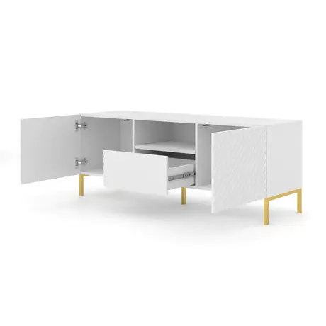 Buy Surf TV Cabinet White 150cm, Colour: White, Item Width: 150, 3 from Furnituretta