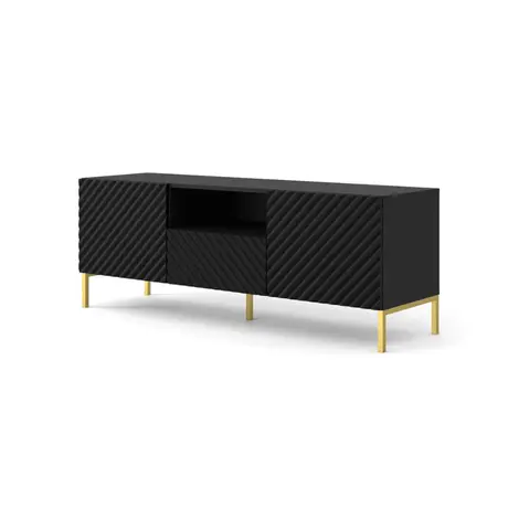 Buy Surf TV Cabinet Black 150cm, Colour: Black, Item Width: 150 from Furnituretta