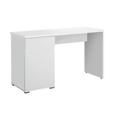 Buy Gretna Computer Desk with Drawers White Gloss from Furnituretta