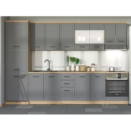 Buy Hove Kitchen Units 200cm Graphite Grey, 5 from Furnituretta