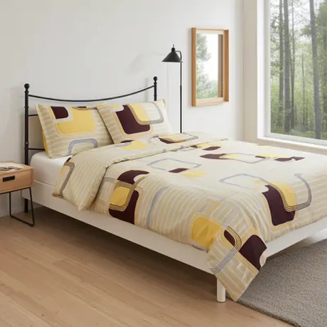 Buy Modern Design Cotton Duvet Cover Set King Size – Soft, Breathable & Stylish, Size: King from Furnituretta