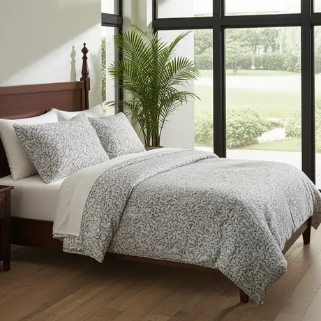 Buy Sateen Duvet Cover Set – Cream | Ultra-Soft 100% Cotton, Colour: Cream, Size: Double from Furnituretta