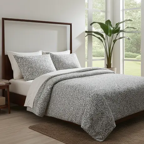 Buy Sateen Duvet Cover Set King Size – Cream | Ultra-Soft 100% Cotton, Colour: Cream, Size: King, 4 from Furnituretta