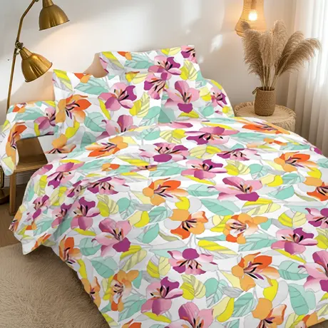 Buy Funky Color Flowers Duvet Cover Set – 100% Cotton | King Sizes, Size: King, 2 from Furnituretta