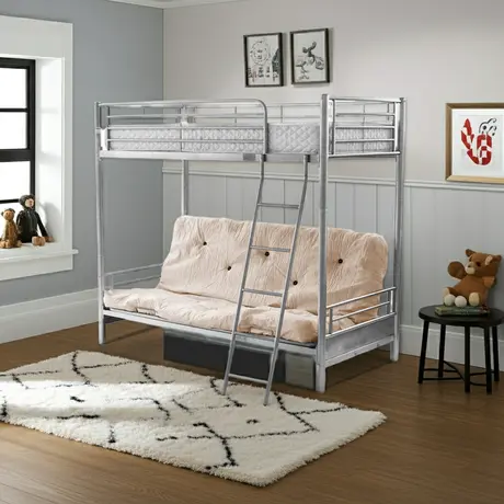 Buy Alaska Futon Bunk Bed – Silver | Space-Saving & Versatile, 4 from Furnituretta