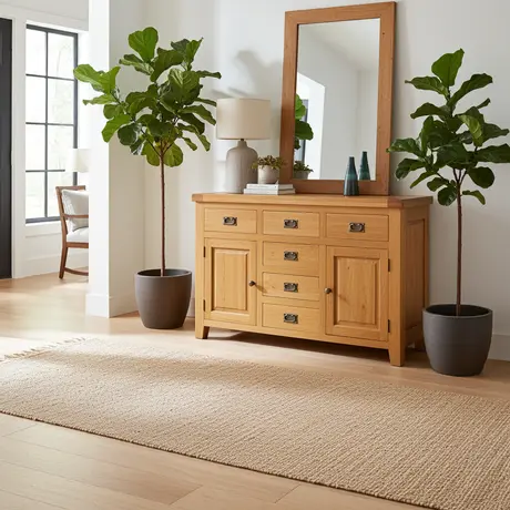 Buy Acorn Solid Oak Sideboard – Large | Timeless Storage in Light Oak, 3 from Furnituretta