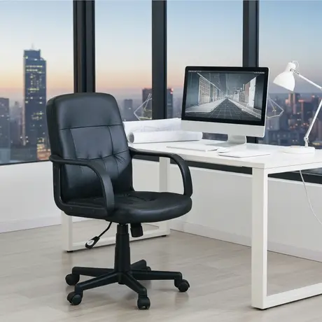 Buy Mia Office Chair – Black | Sleek Comfort for Modern Workspaces, 2 from Furnituretta