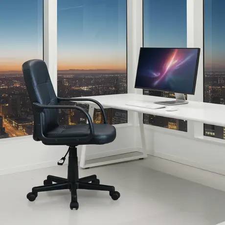 Buy Mia Office Chair – Black | Sleek Comfort for Modern Workspaces, 3 from Furnituretta