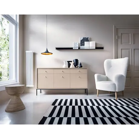 Buy Mono Large Sideboard Cabinet | Modern Storage with Bold Style, Colour: Beige, Item Width: 154, 8 from Furnituretta