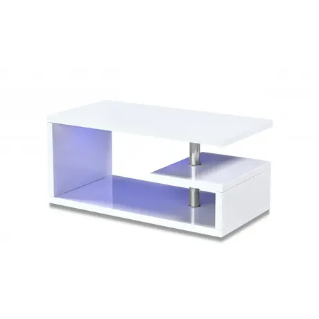 Buy Modern LED Coffee Table: Astana White, 2 from Furnituretta