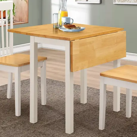 Buy Atlas White Dropleaf Dining Table Only from Furnituretta