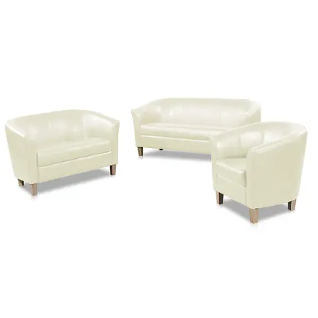 Buy Claridon 2 Seater Sofa – Cream PU Leather, 5 from Furnituretta
