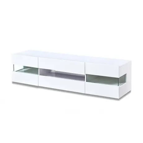 Buy Concorde LED TV Unit – White High Gloss (4 Compartments), 2 from Furnituretta