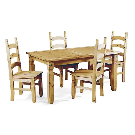 Buy Stylish Dining: Corona Table & 4 Chairs from Furnituretta