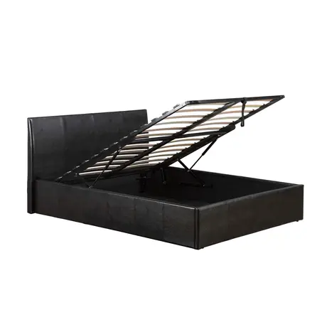 Buy Fusion Storage PU Single Bed Black, Colour: Black, Size: Single, 5 from Furnituretta