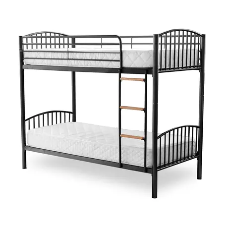 Buy Montreal Bunk Bed Black: Maximize Space & Create a Fun Zone, Colour: Black from Furnituretta