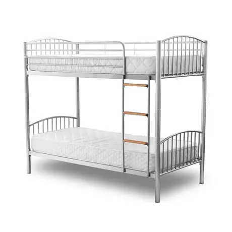 Buy Montreal Bunk Bed Silver: Maximize Space & Create a Fun Zone, Colour: Silver from Furnituretta