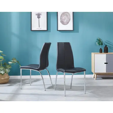 Buy Scimitar Dining Chairs: Comfortable & Stylish Seating, 3 from Furnituretta